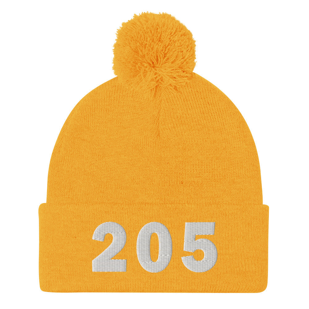 205 Area Code Pom-Pom Beanie