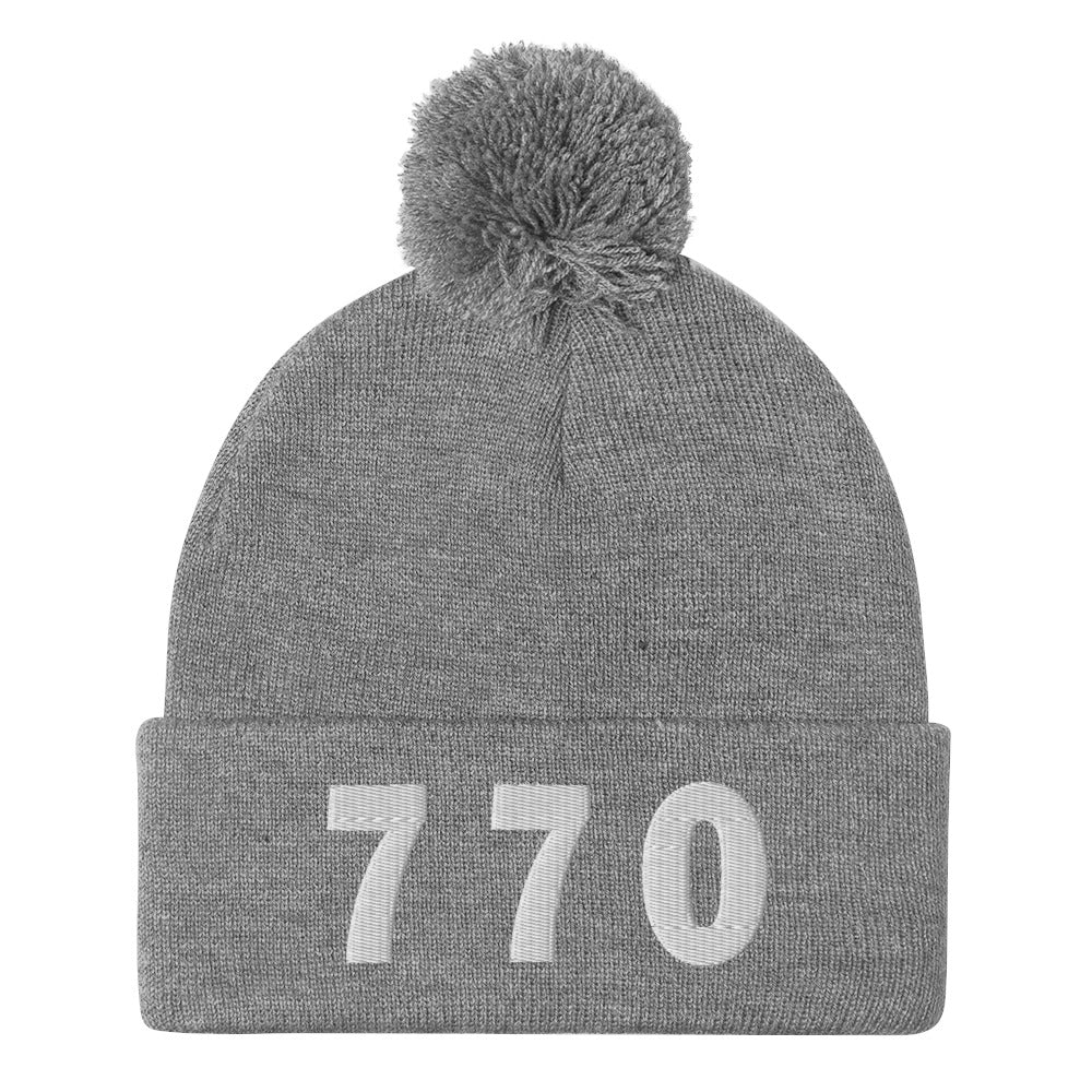 770 Area Code Pom-Pom Beanie