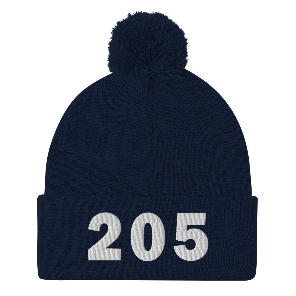 205 Area Code Pom-Pom Beanie