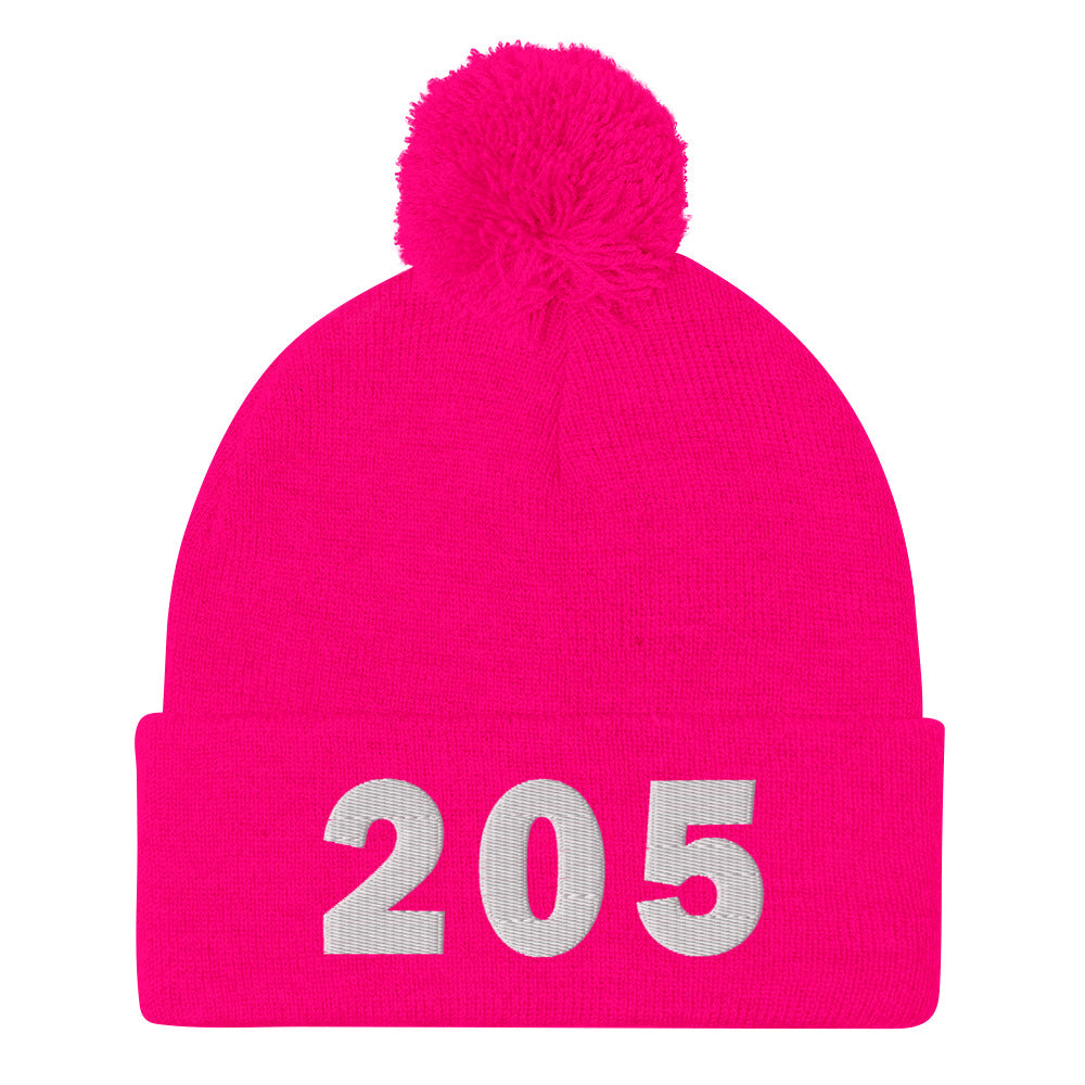 205 Area Code Pom-Pom Beanie