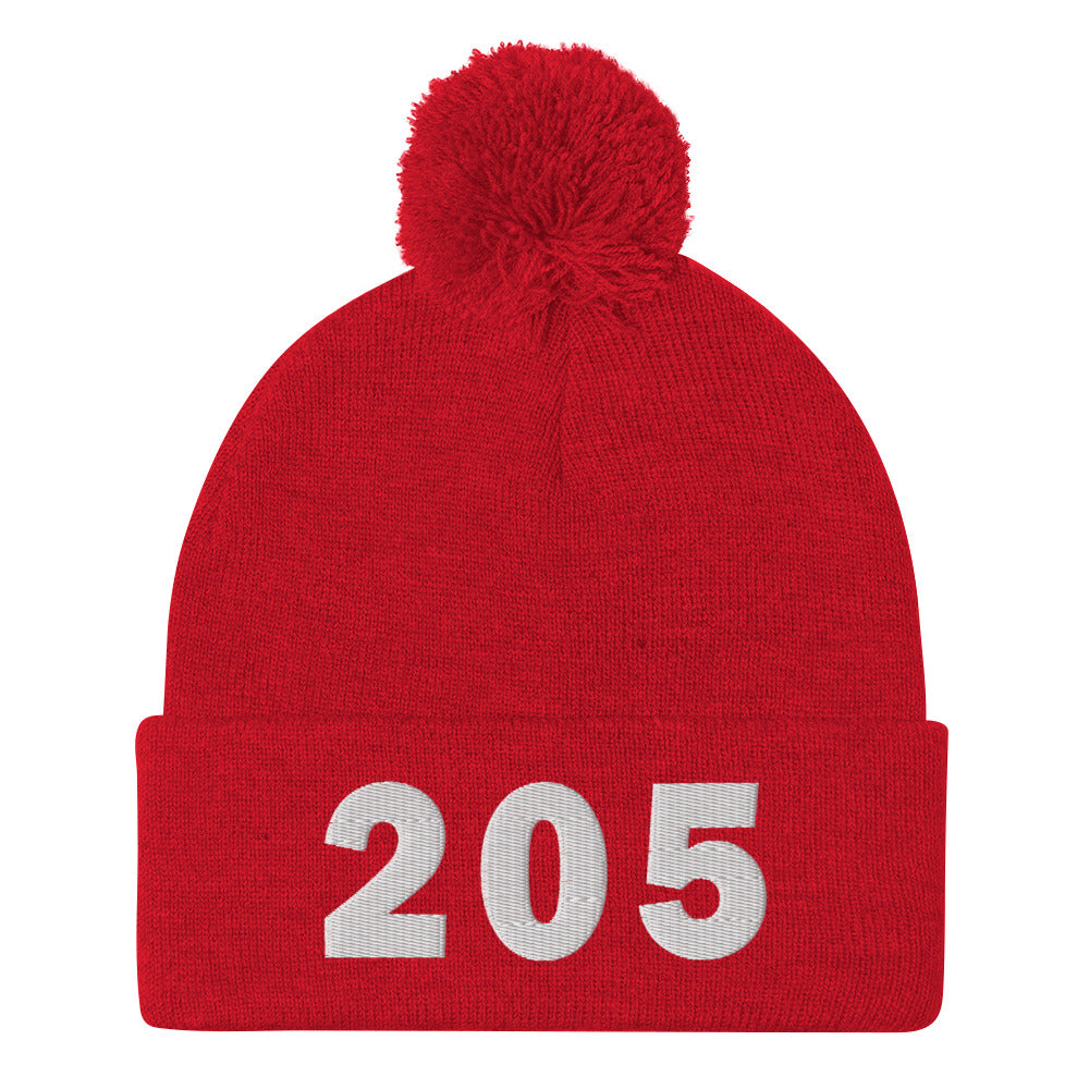 205 Area Code Pom-Pom Beanie