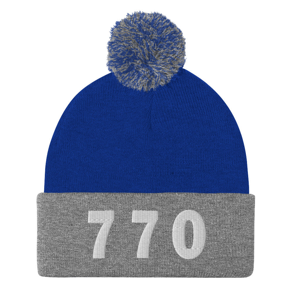 770 Area Code Pom-Pom Beanie