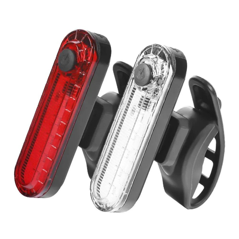 Rear Bike Tail Light USB Rechargeable Red Ultra Bright Taillights Fit On Bicycle Easy to Install for Cycling Safety