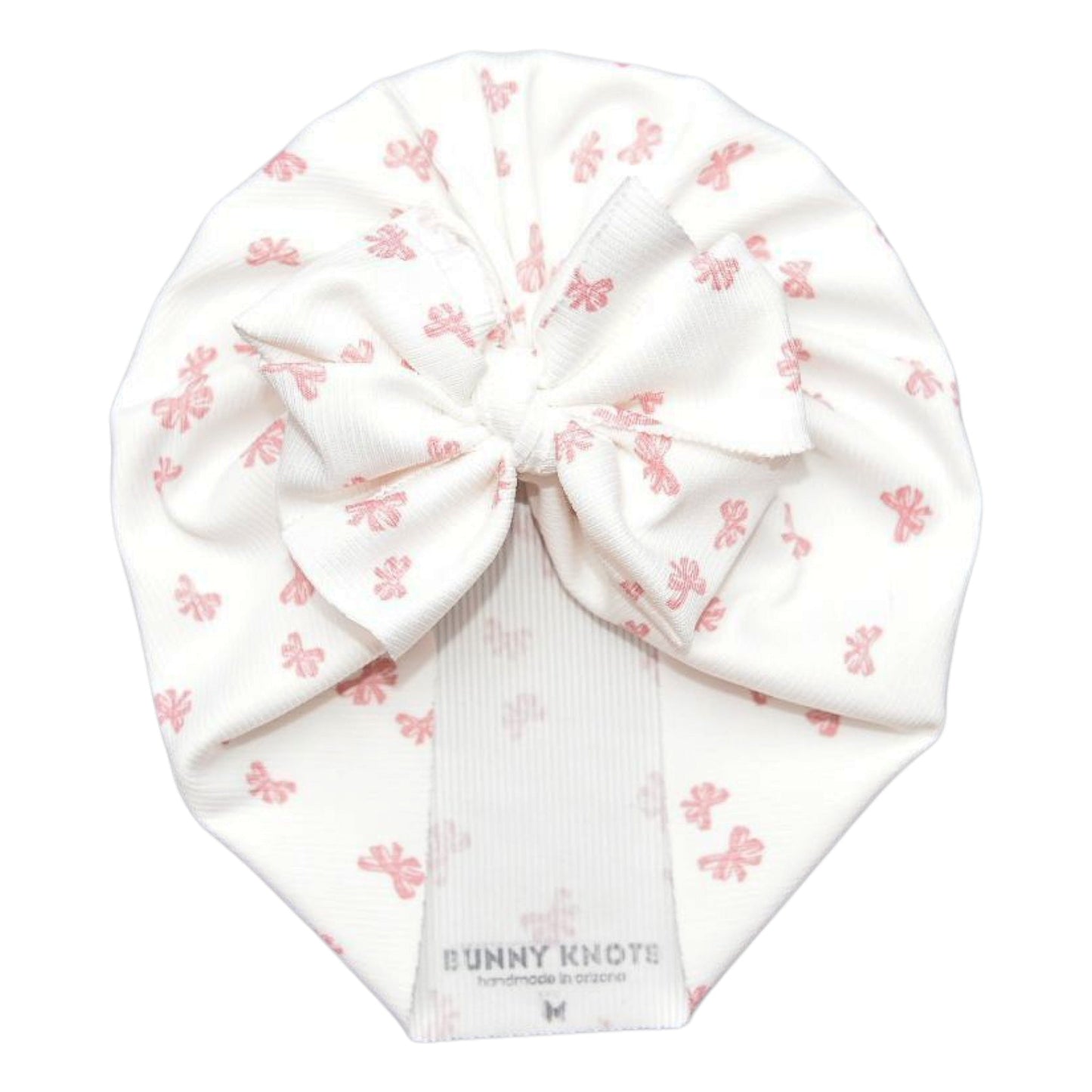 Ruthie | Pink Bows | Ribbed Headwrap