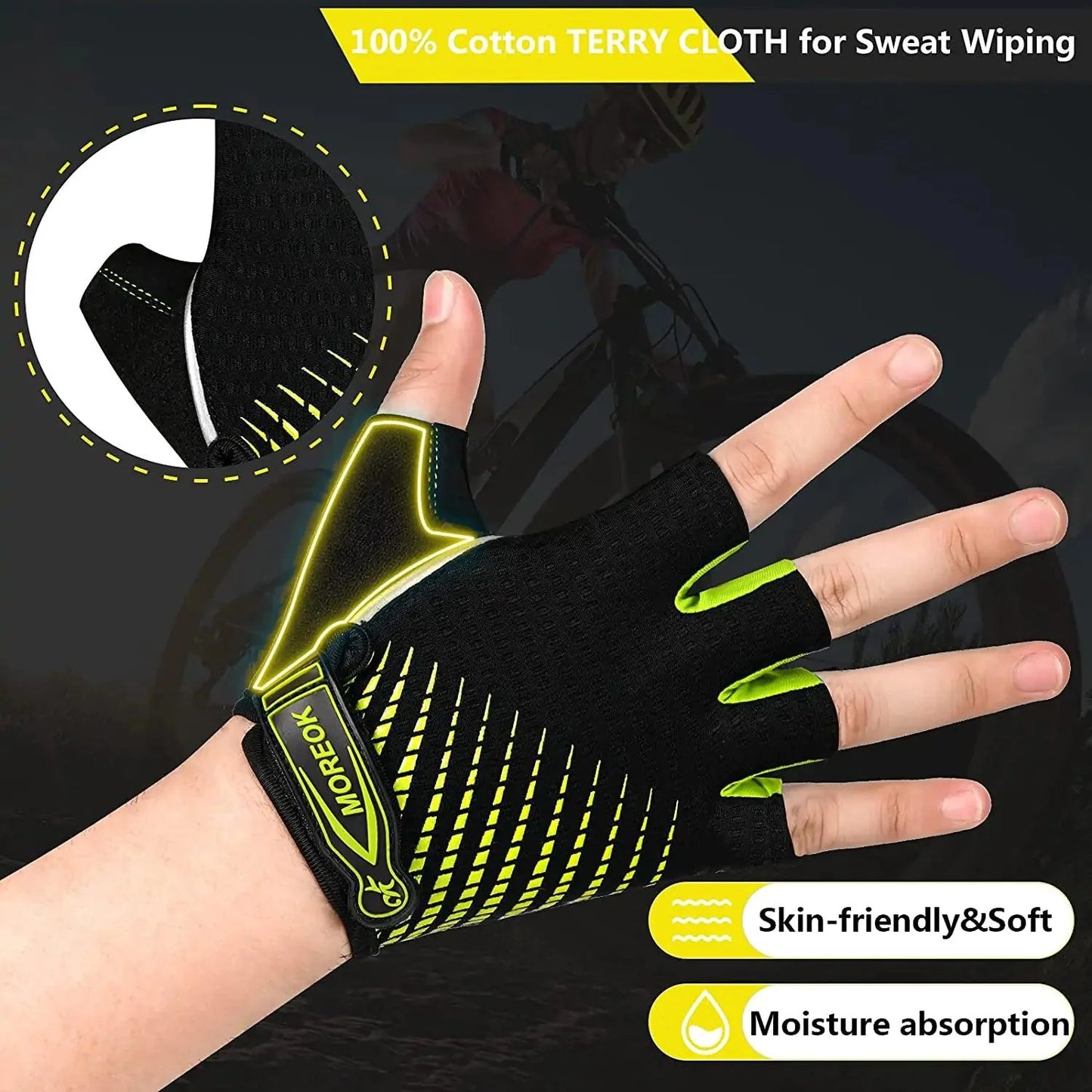 RideGuard Half Finger Cycling Gloves