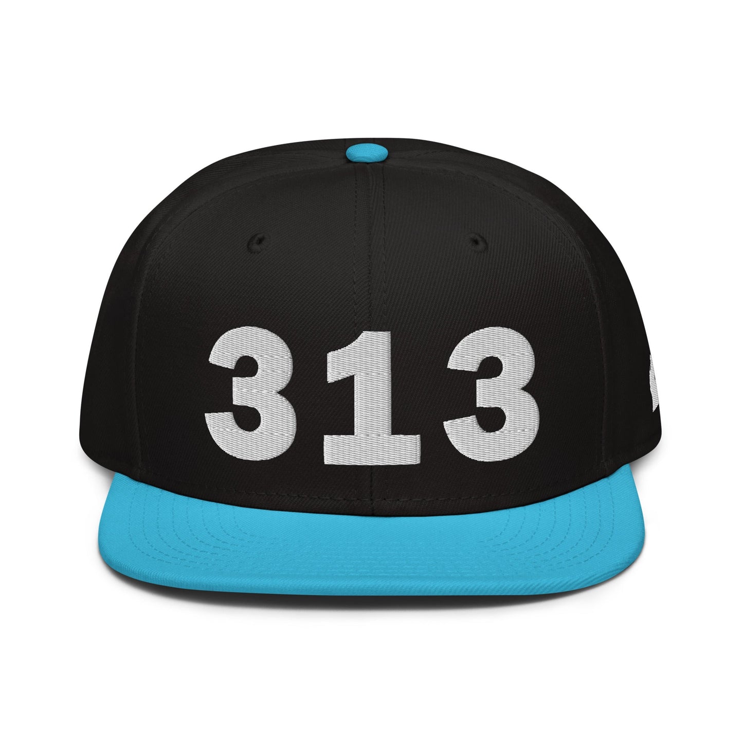 313 Area Code Snapback Hat