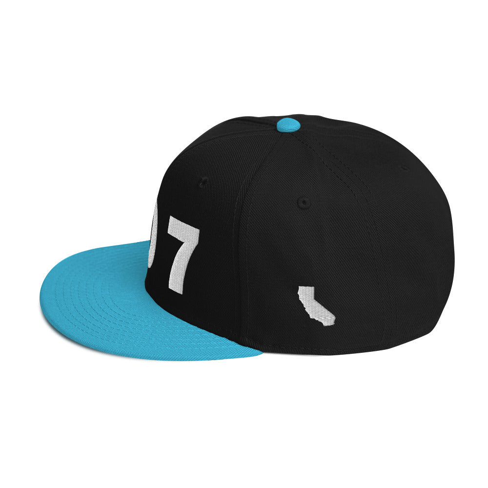 707 Area Code Snapback Hat
