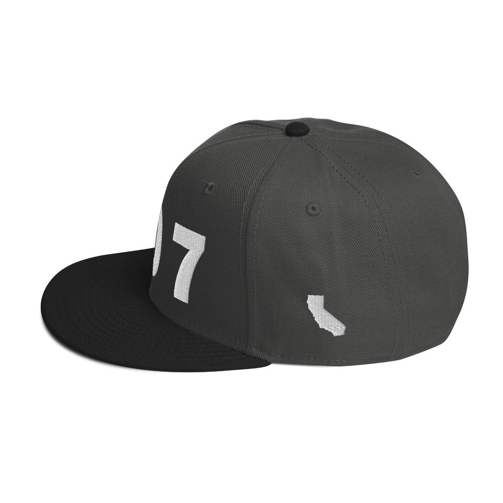 707 Area Code Snapback Hat