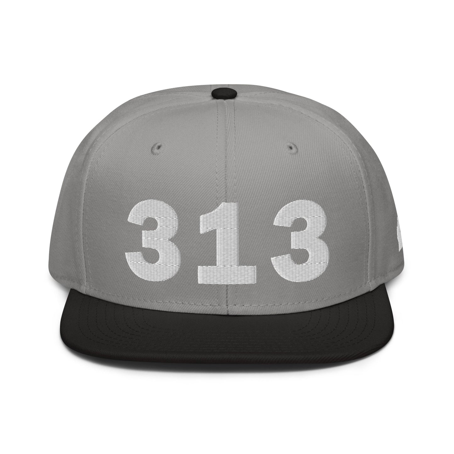 313 Area Code Snapback Hat