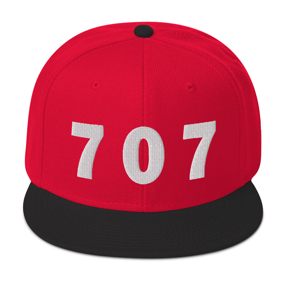 707 Area Code Snapback Hat