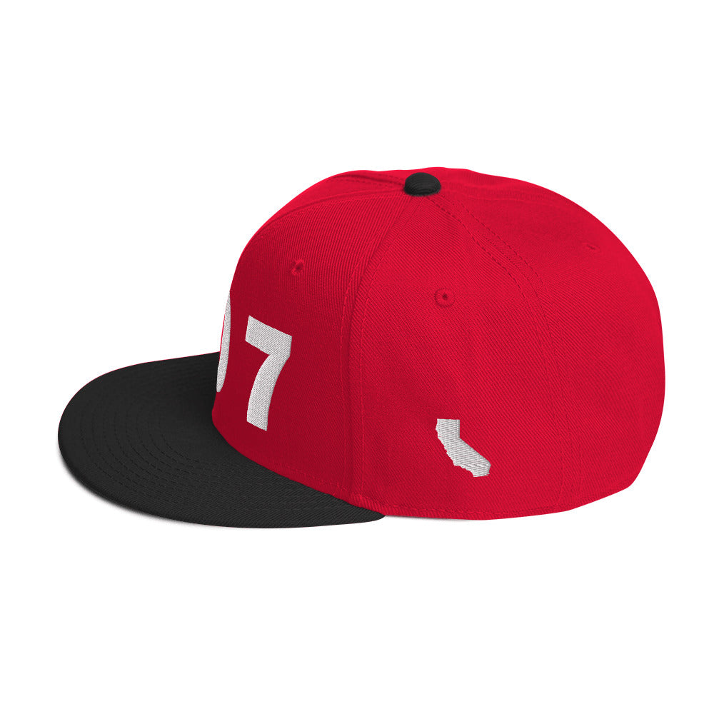 707 Area Code Snapback Hat
