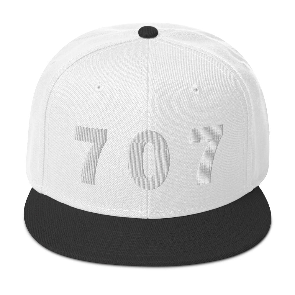 707 Area Code Snapback Hat