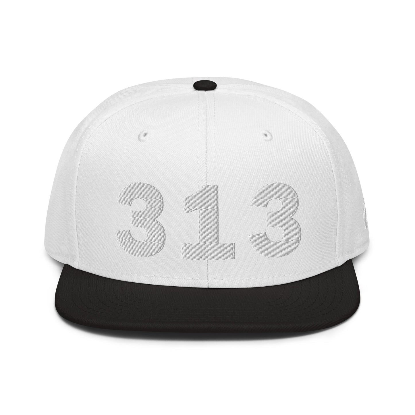 313 Area Code Snapback Hat