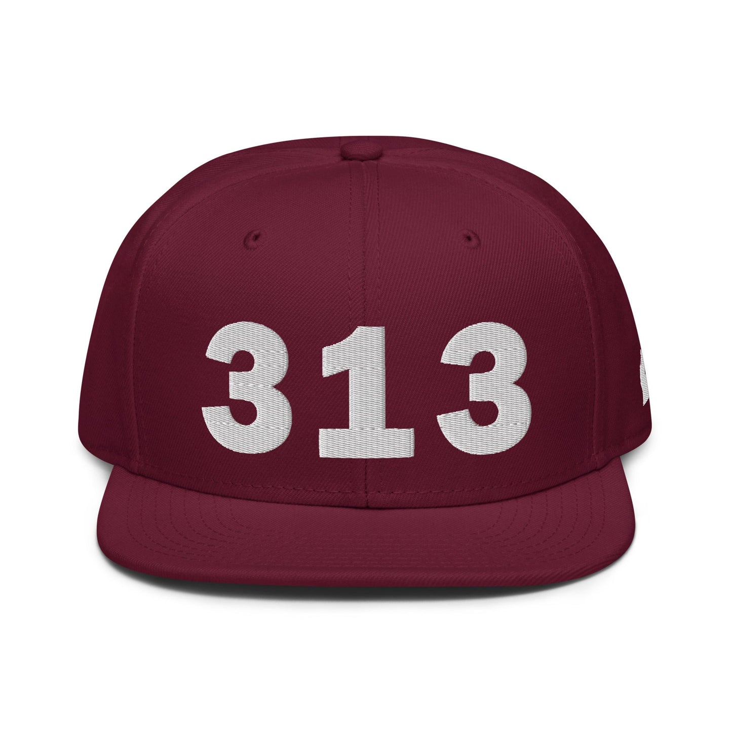 313 Area Code Snapback Hat