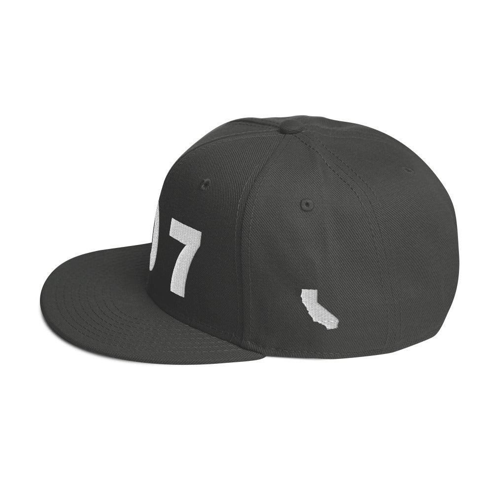 707 Area Code Snapback Hat