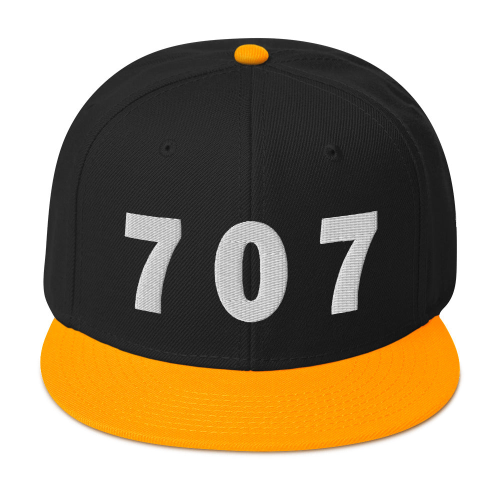 707 Area Code Snapback Hat