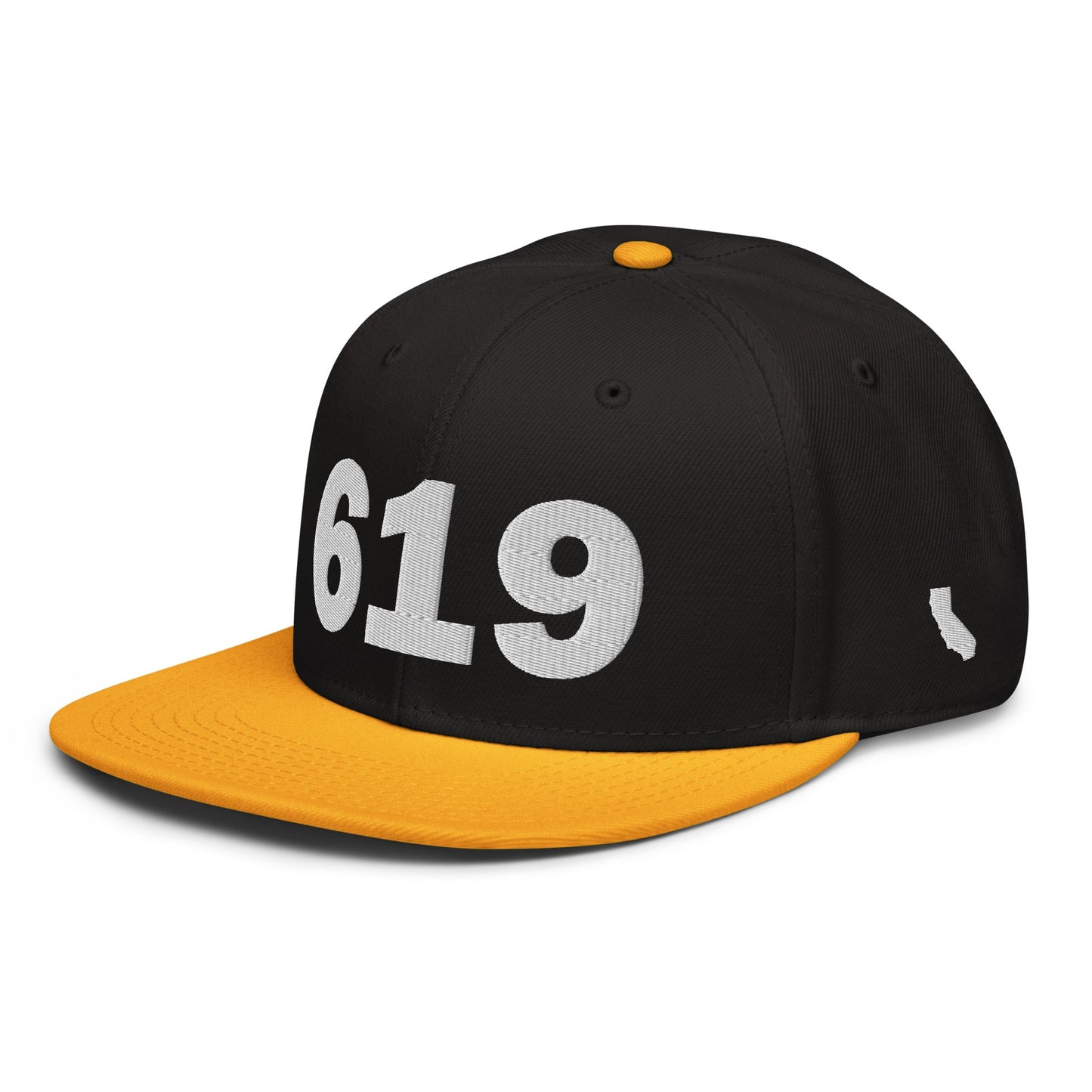 619 Area Code Snapback Hat