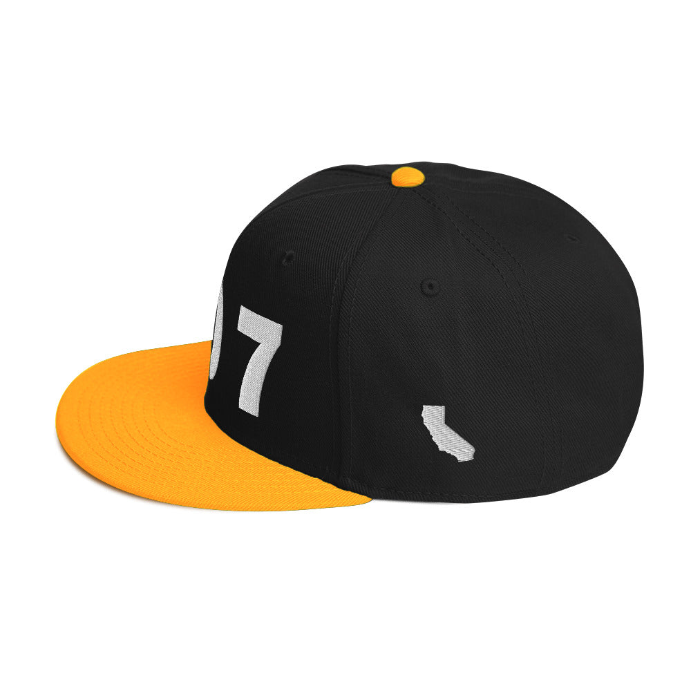 707 Area Code Snapback Hat