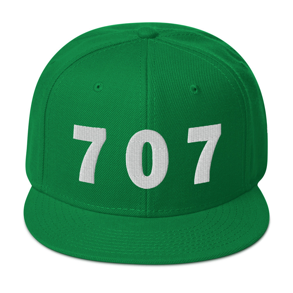 707 Area Code Snapback Hat
