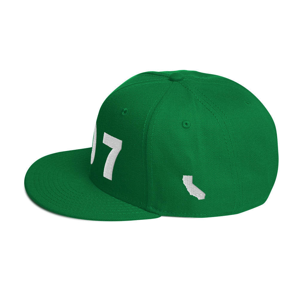 707 Area Code Snapback Hat