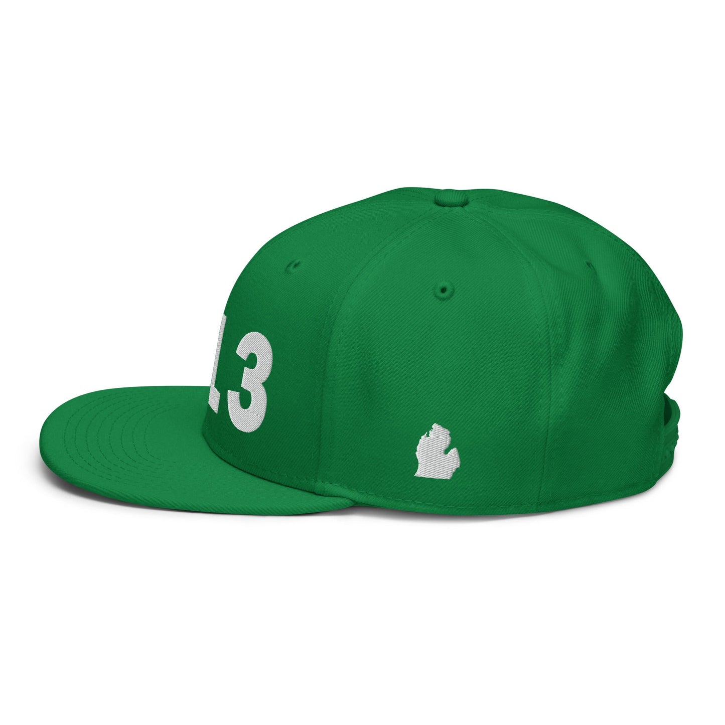 313 Area Code Snapback Hat