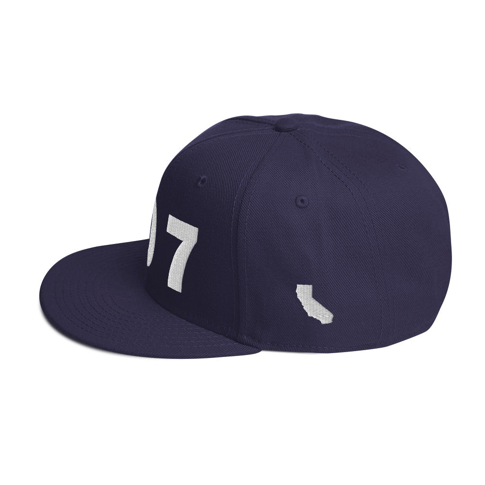 707 Area Code Snapback Hat