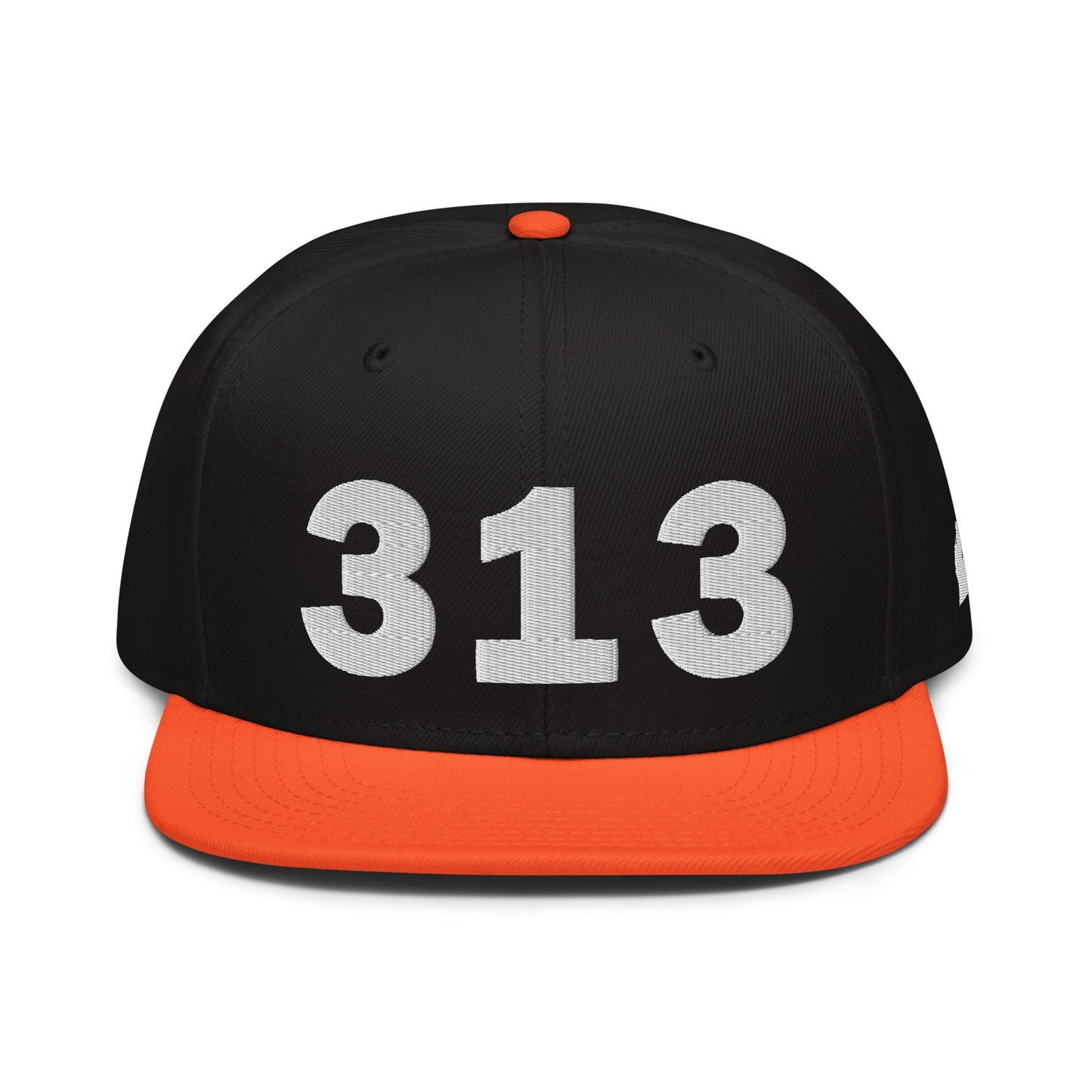 313 Area Code Snapback Hat