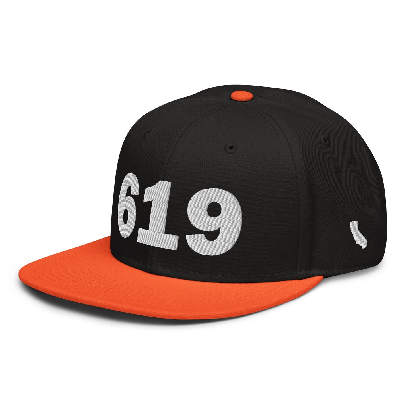 619 Area Code Snapback Hat