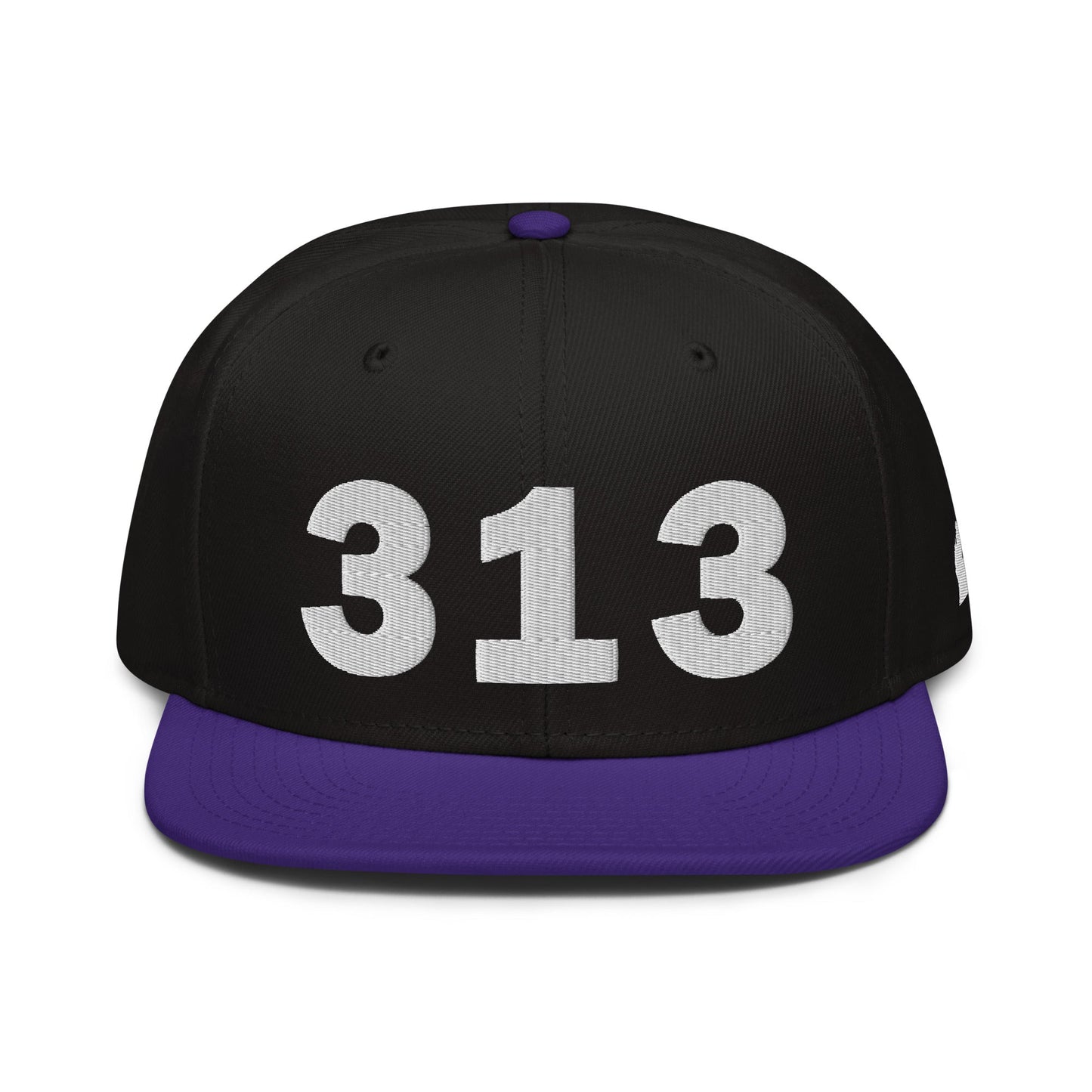 313 Area Code Snapback Hat