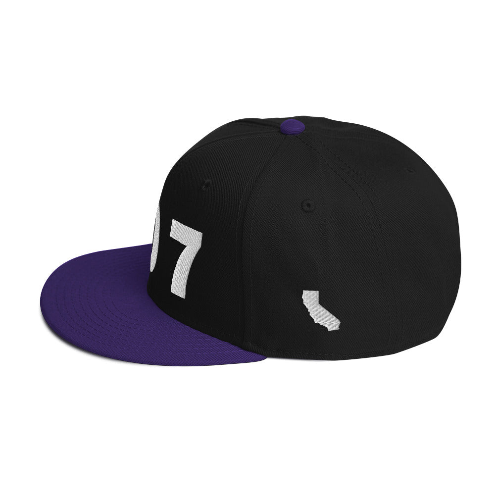 707 Area Code Snapback Hat