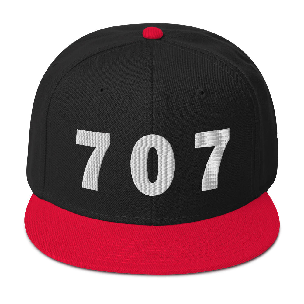 707 Area Code Snapback Hat