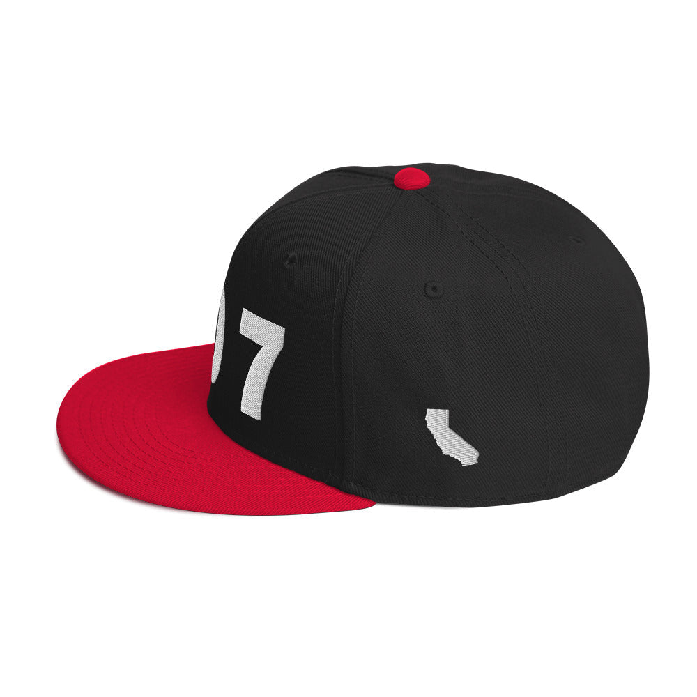 707 Area Code Snapback Hat