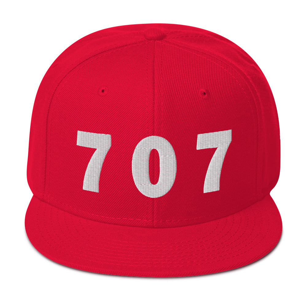 707 Area Code Snapback Hat