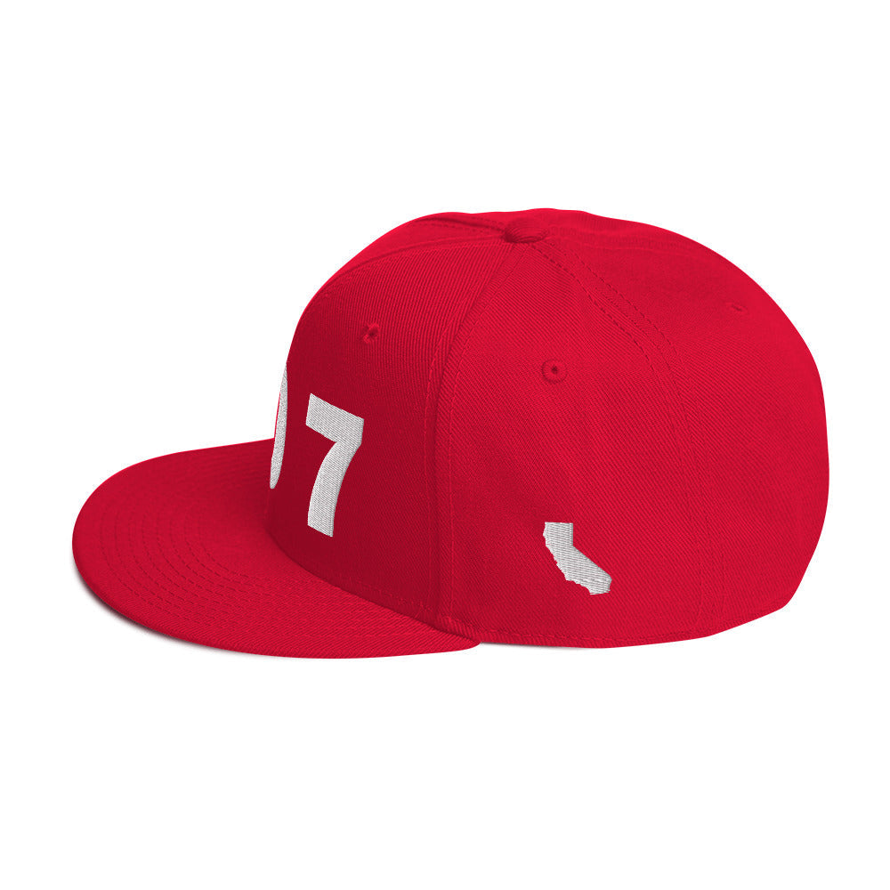 707 Area Code Snapback Hat