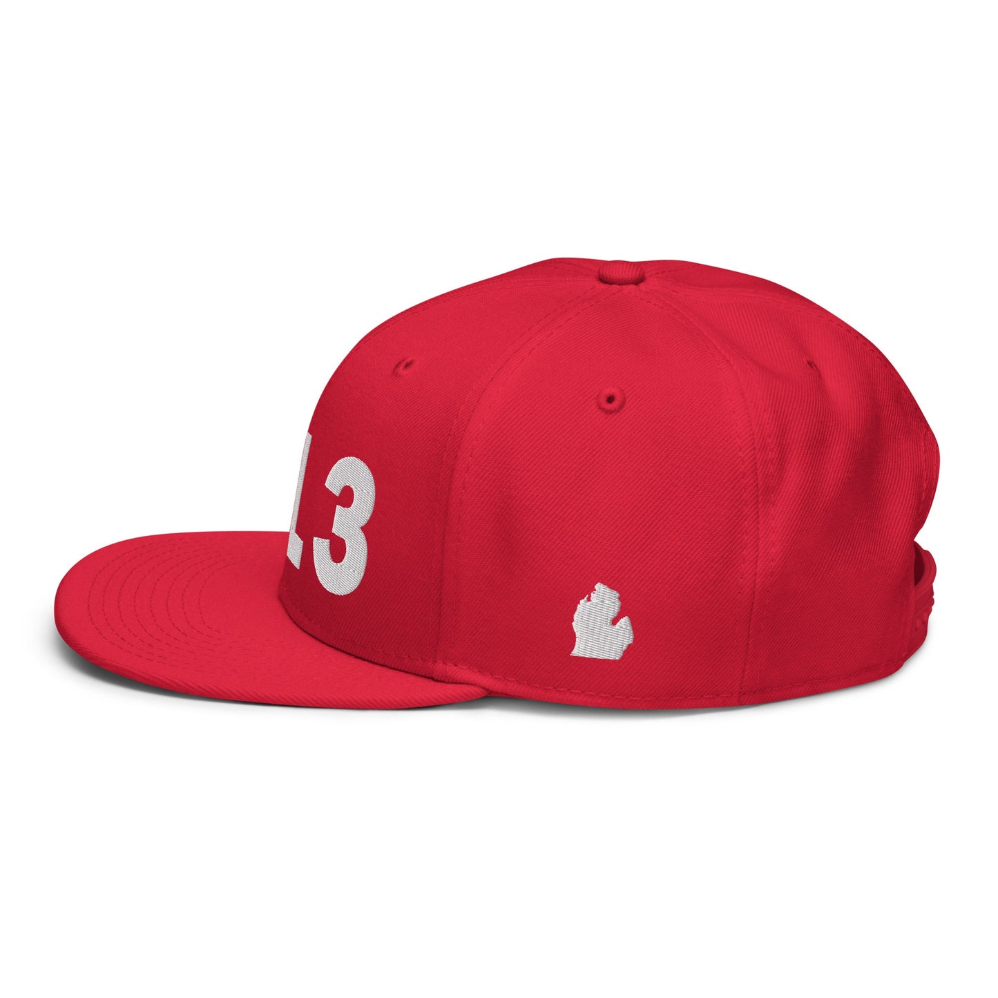 313 Area Code Snapback Hat