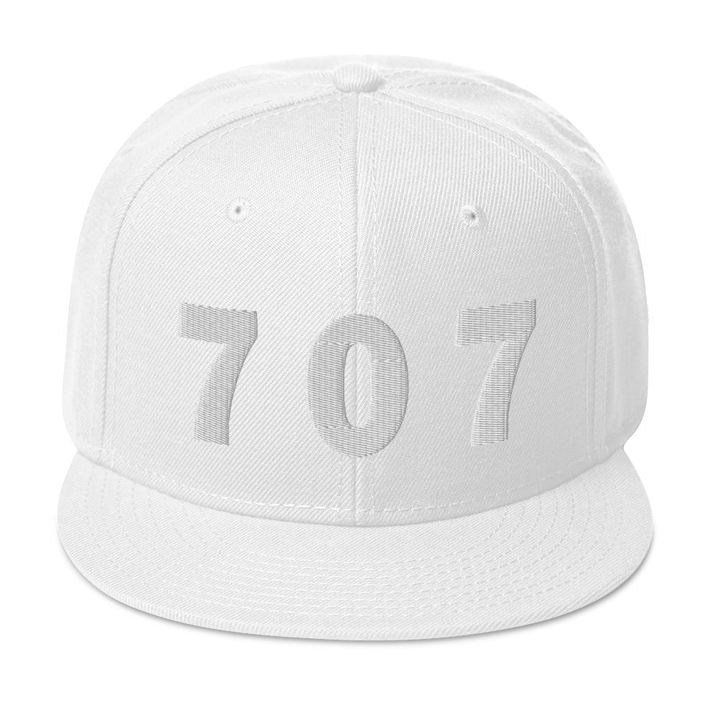 707 Area Code Snapback Hat