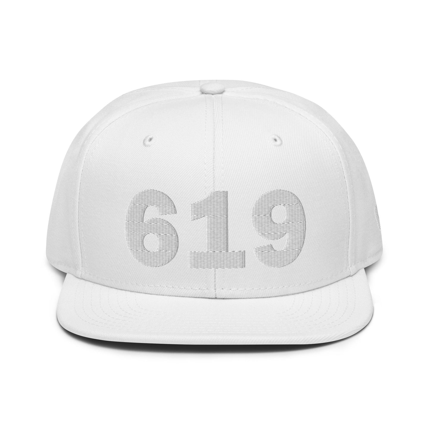 619 Area Code Snapback Hat
