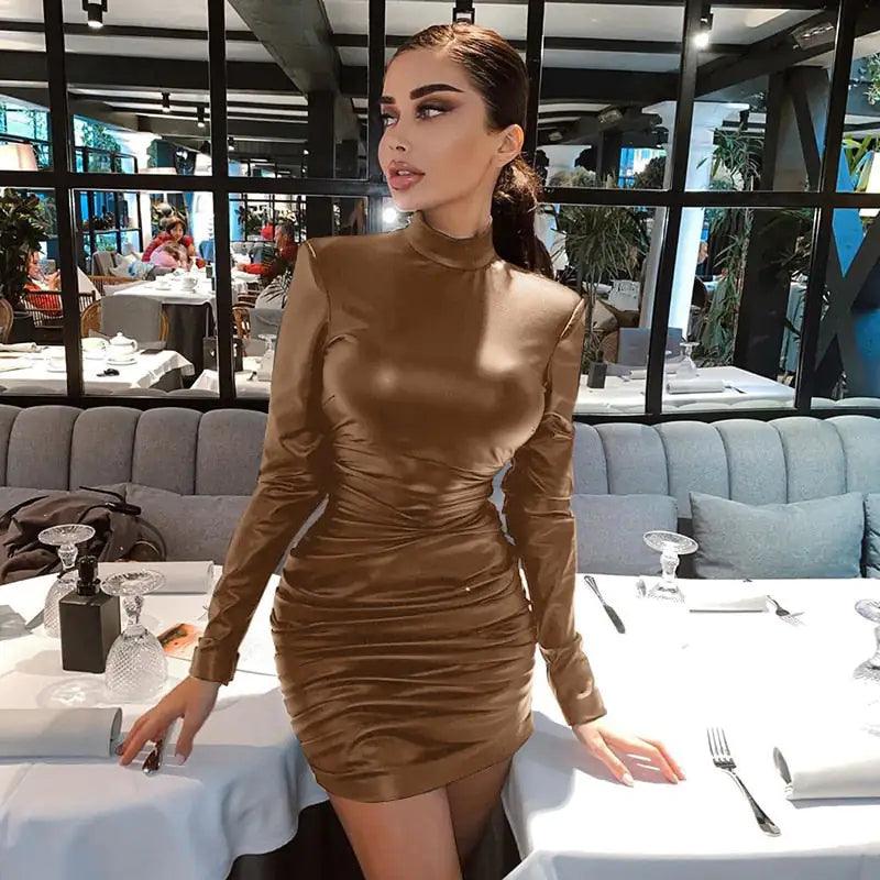 Timeless Elegance Leather Dress
