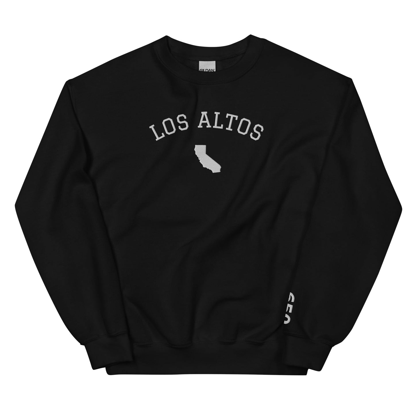 Los Altos California Embroidered Crew Neck Sweatshirt