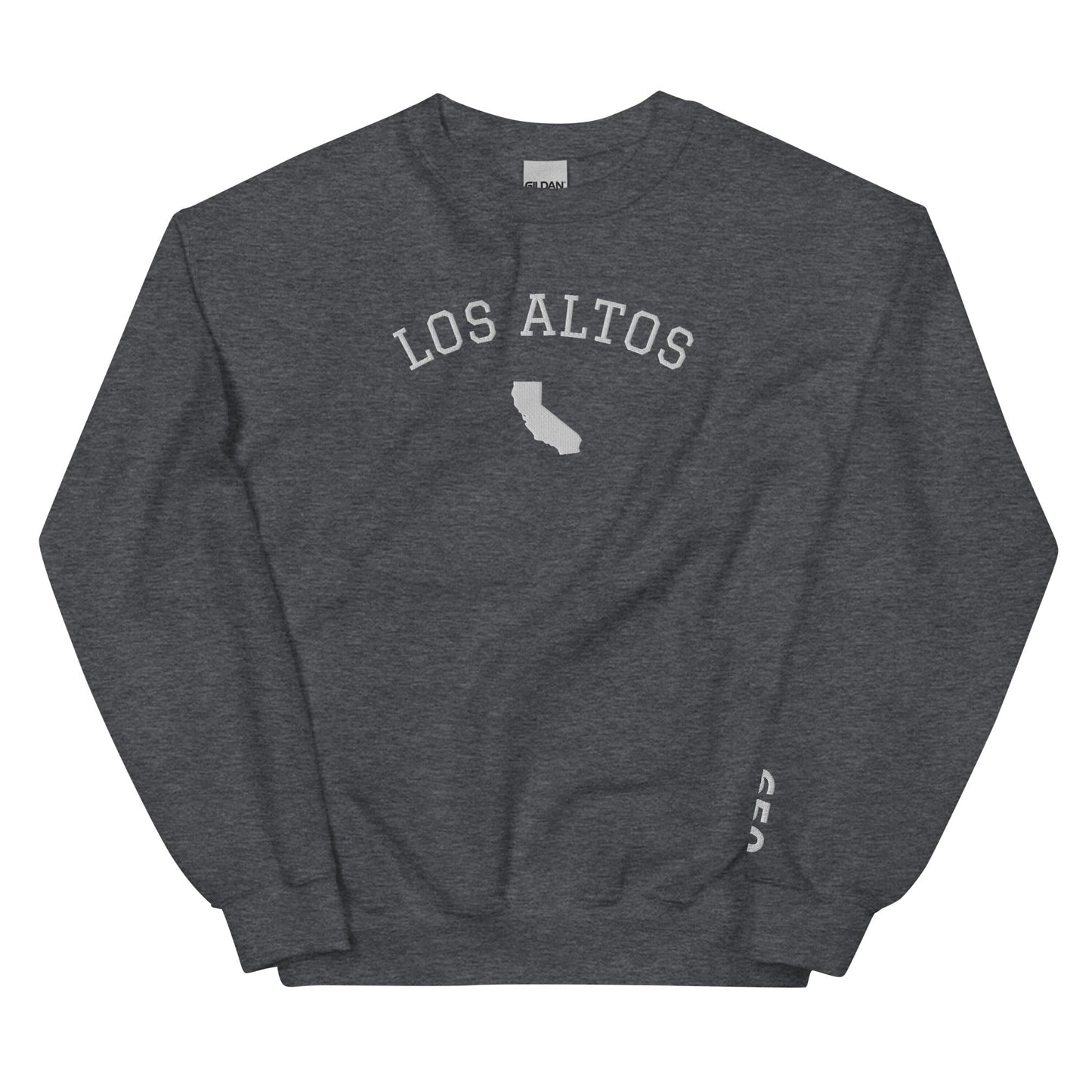 Los Altos California Embroidered Crew Neck Sweatshirt