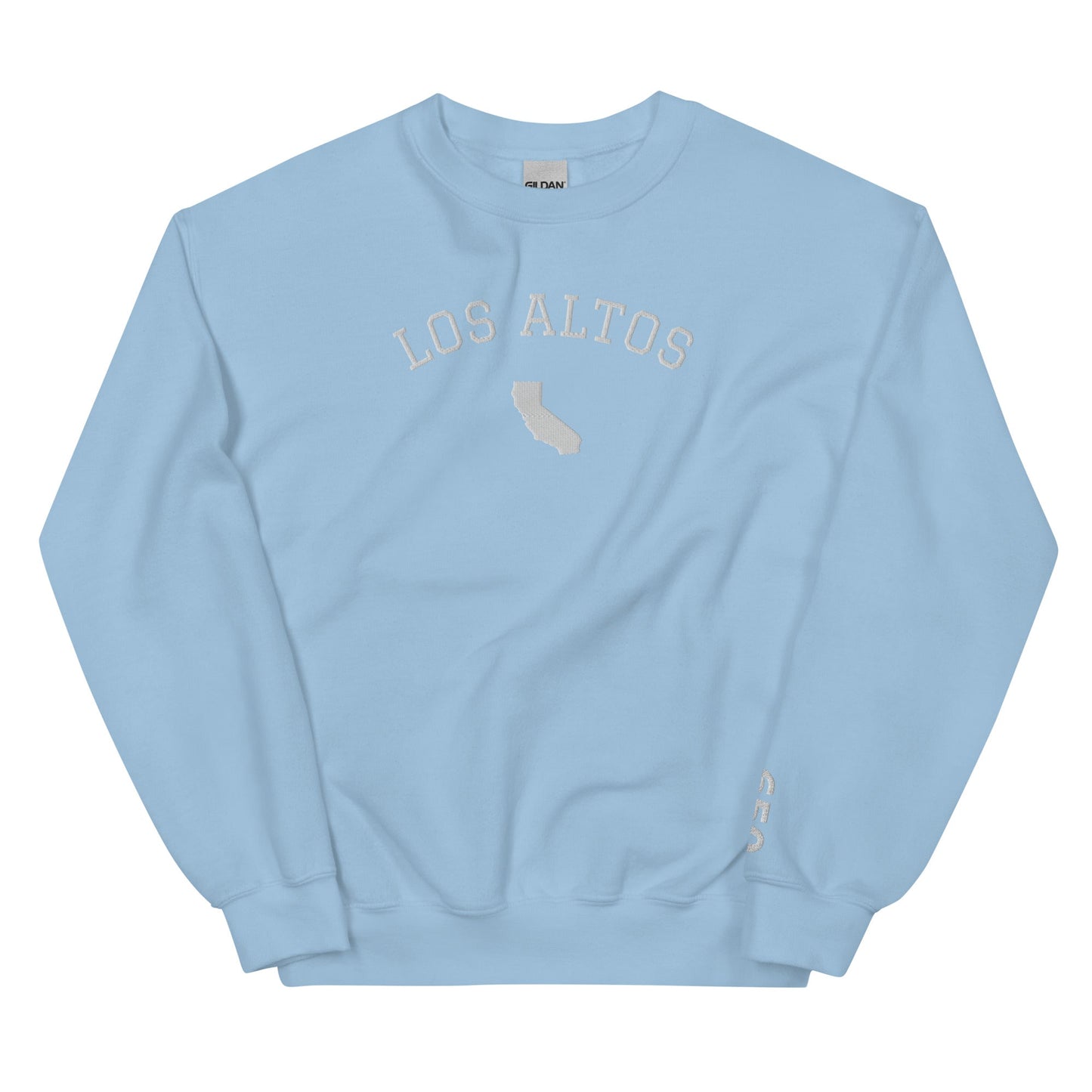 Los Altos California Embroidered Crew Neck Sweatshirt