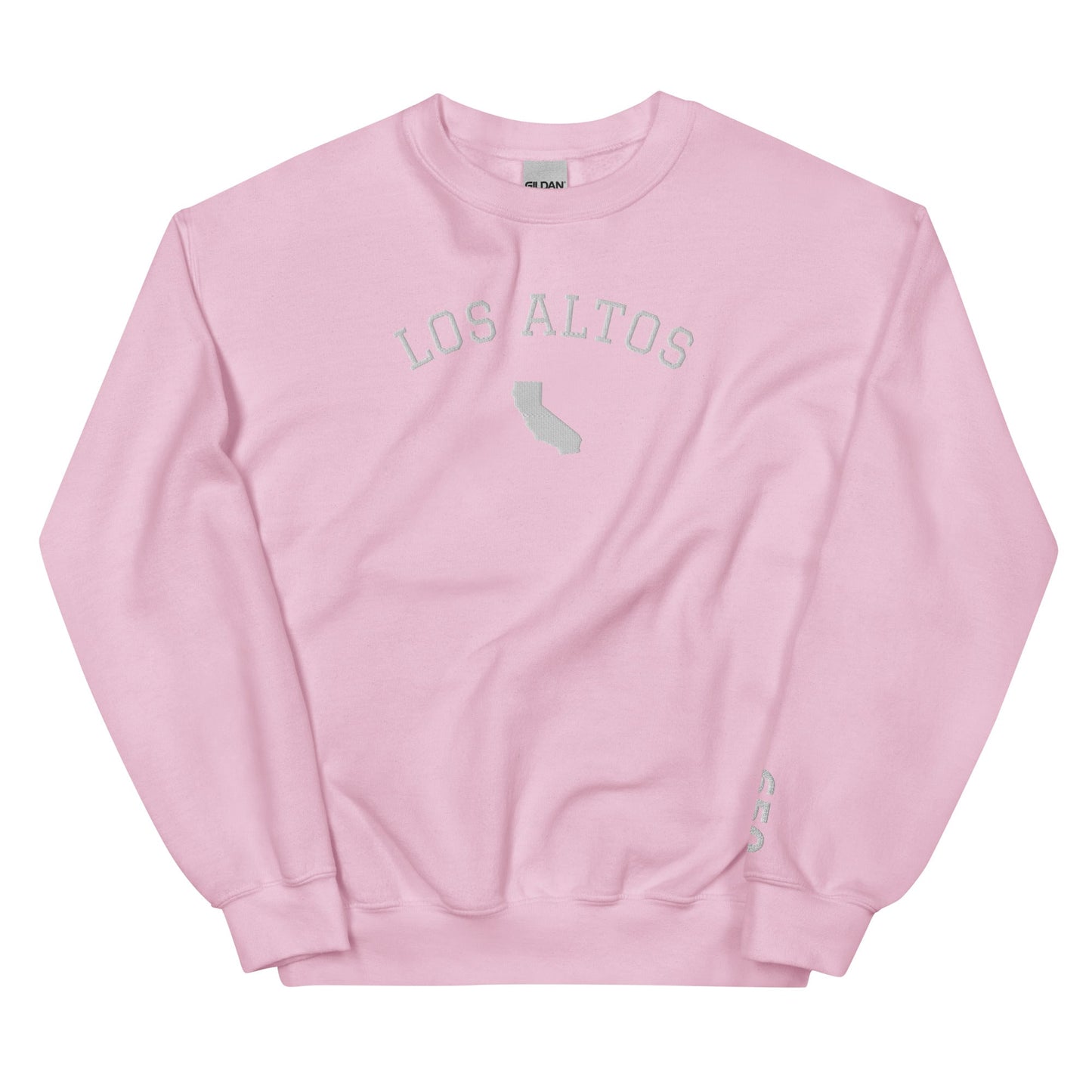 Los Altos California Embroidered Crew Neck Sweatshirt