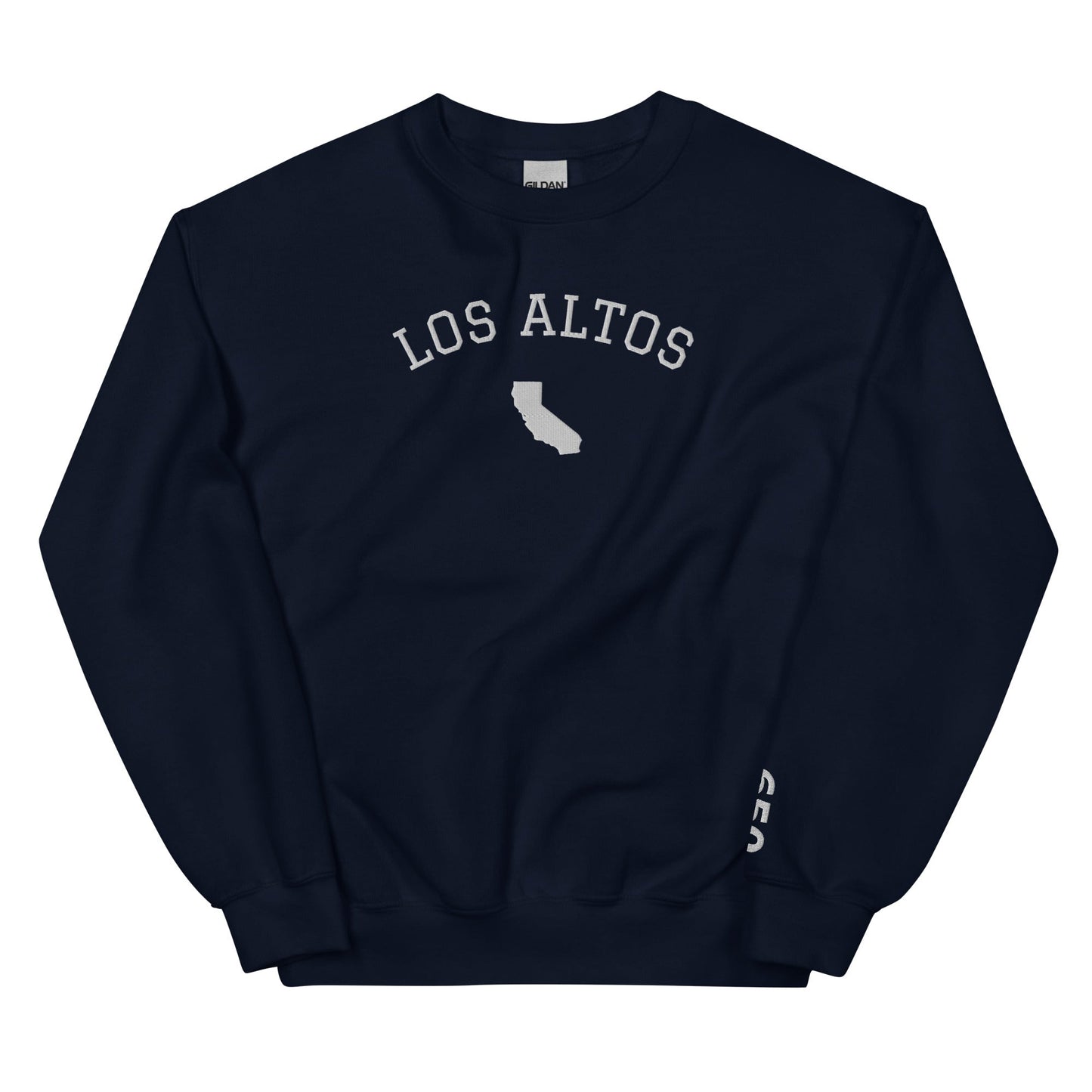 Los Altos California Embroidered Crew Neck Sweatshirt