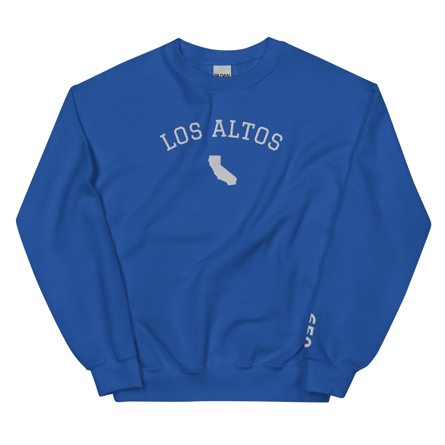 Los Altos California Embroidered Crew Neck Sweatshirt
