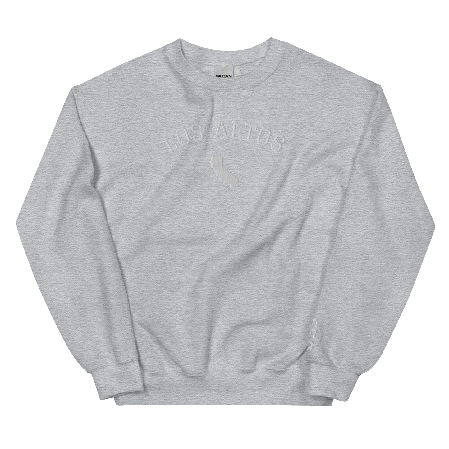 Los Altos California Embroidered Crew Neck Sweatshirt