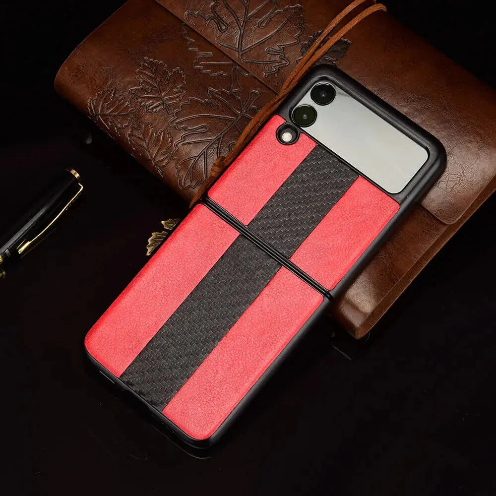 Samsung Z Flip 3 5G Leather Folding Case