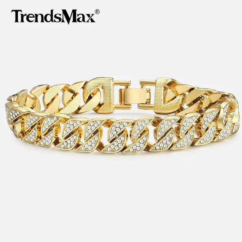 Men's Luxe Gold Chain Bracelet