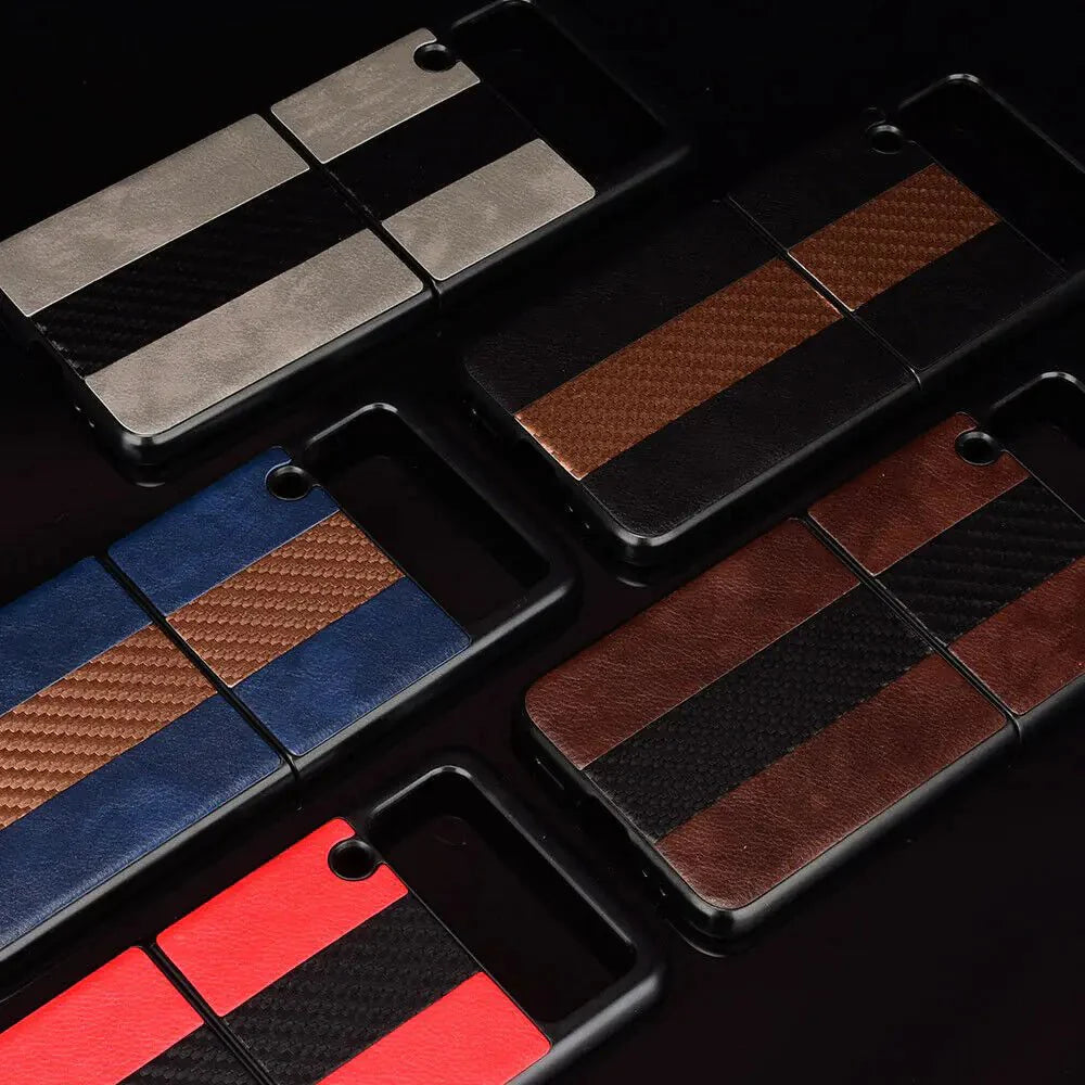 Samsung Z Flip 3 5G Leather Folding Case
